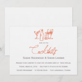 Bruiloft Cocktail uitnodigingen | SINAASAPPEL (Voorkant / Achterkant)