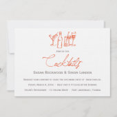 Bruiloft Cocktail uitnodigingen | SINAASAPPEL (Voorkant)