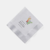 Bruiloft Cocktailparty Modern Feest Papier Servet (Hoek)