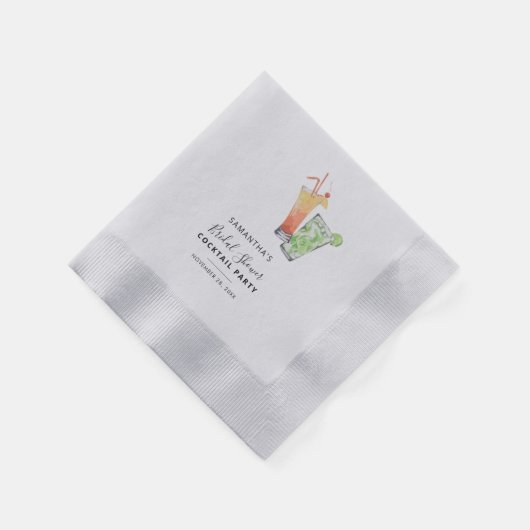 Bruiloft Cocktailparty Moderne Party Papier Servet (Hoek)