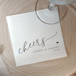 Bruiloft Cocktailservetten Eenvoudig Elegant Servet