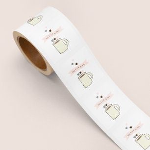 Bruiloft Coffee Favor Coffee om mee naar huis te n Vierkante Sticker