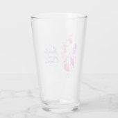 Bruiloft confetti bloemblaadjes aangepaste namen b glas (Achterkant)