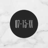 Bruiloft Confetti Elegant Goud en Zwart (Kleine voorkant)