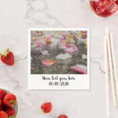 bruiloft confetti roos petale servet (Insitu)