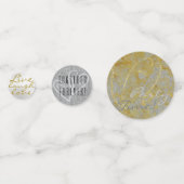 Bruiloft Confetti Silver Lining Confetti (Achterkanten)