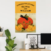 Bruiloft Congratulations Poster (Thuiskantoor)