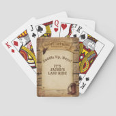Bruiloft: Cowboy's Laatste Rodeo Jongens, Saddle U Pokerkaarten (Achterkant)