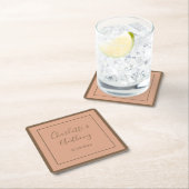 Bruiloft Creatieve Kalligrafie Namen Datum Kartonnen Onderzetters (Insitu)