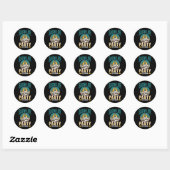 Bruiloft Crew Bruidegom Bruid Team  Ronde Sticker (Vel)