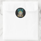 Bruiloft Crew Bruidegom Bruid Team  Ronde Sticker (Tas)