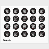 Bruiloft Crew Team Bruid Bruidegom 1 Ronde Sticker (Vel)