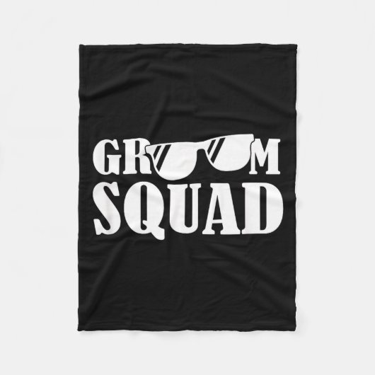 Bruiloft Crew Verzorgers Bruidegom Funny Fleece Deken (Voorkant)