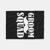 Bruiloft Crew Verzorgers Bruidegom Funny Fleece Deken (Voorkant (Horizontaal))