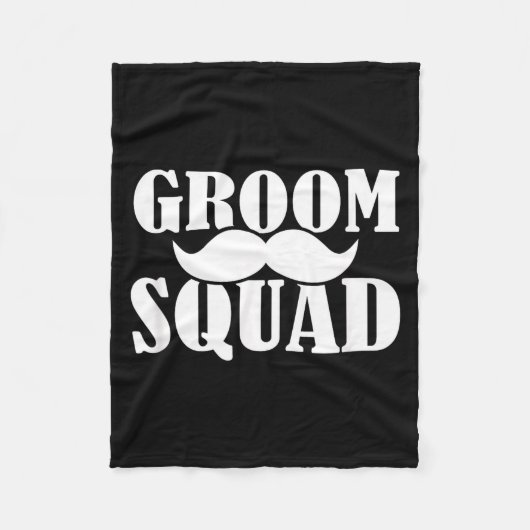 Bruiloft Crew Verzorgers Bruidegom Funny Fleece Deken (Voorkant)