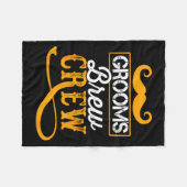 Bruiloft Crew Verzorgers Bruidegom Funny Fleece Deken (Voorkant (Horizontaal))
