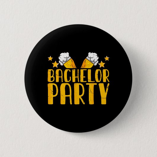Bruiloft Crew Verzorgers Trouw Bruidegom Funny Ronde Button 5,7 Cm (Voorkant)