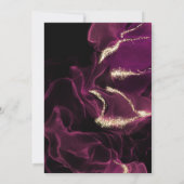 Bruiloft | Crimson Berry Alcohol Ink Kaart (Achterkant)