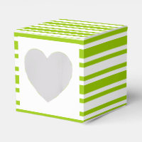 Bruiloft cupcake groen wit gestreept