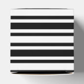 Bruiloft cupcake zwart wit gestreept bedankdoosjes (Bovenkant)