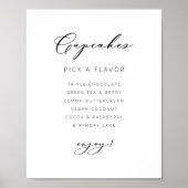 Bruiloft Cupcakes Poster Receptie Decor Sign (Voorkant)