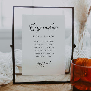 Bruiloft Cupcakes Poster Receptie Decor Sign