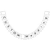 Bruiloft Custom Bunting Banner - Swallowtail (Alle)