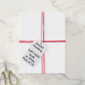 Bruiloft Custom Gift Labels WIT, ROOD Touw Cadeaulabel (Met Touw)