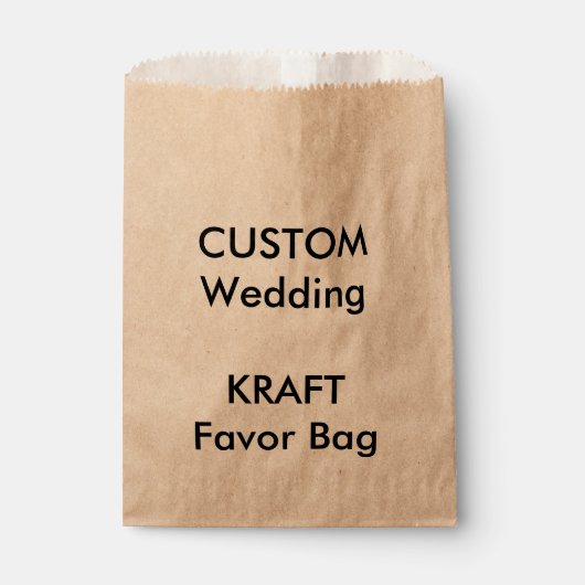 Bruiloft Custom Papier Favor Bag KRAFT Bedankzakje (Voorkant)