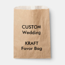 Bruiloft Custom Papier Favor Bag KRAFT