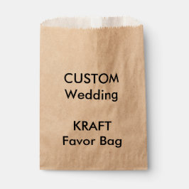 Bruiloft Custom Papier Favor Bag KRAFT Bedankzakje
