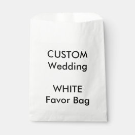 Bruiloft Custom Papier Favor Bag WIT Bedankzakje