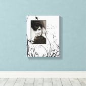 Bruiloft Custom Portret Canvas (Insitu (Houten vloer))