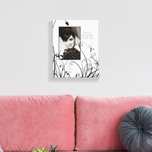 Bruiloft Custom Portret Canvas (Insitu (Woonkamer))