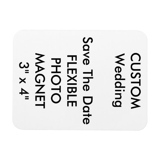 Bruiloft Custom Save De Datum Foto Koelkast Magnee Magneet (Horizontaal)