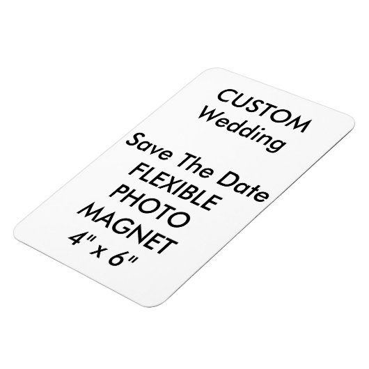 Bruiloft Custom Save De Datum Foto Koelkast Magnee Magneet (Linkerzijde)