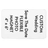 Bruiloft Custom Save De Datum Foto Koelkast Magnee Magneet (Horizontaal)