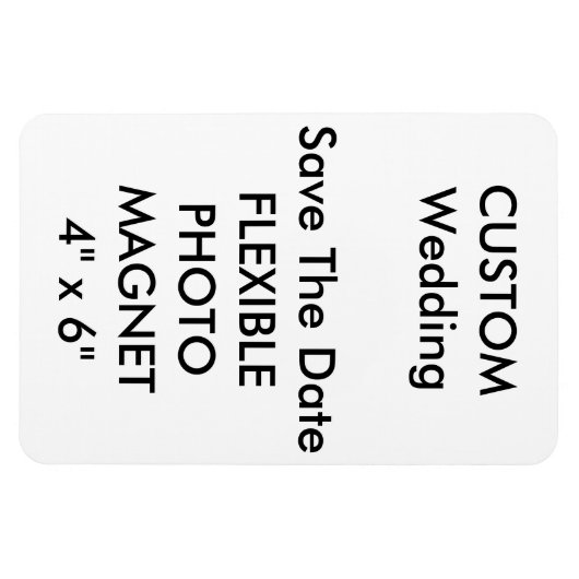 Bruiloft Custom Save De Datum Foto Koelkast Magnee Magneet (Horizontaal)