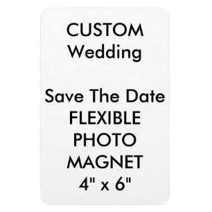 Bruiloft Custom Save De Datum Foto Koelkast Magnee Magneet