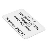 Bruiloft Custom Save De Datum Foto Koelkast Magnee Magneet (Rechterzijde)