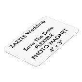 Bruiloft Custom Save De Datum Foto Koelkast Magnee Magneet (Linkerzijde)