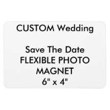 Bruiloft Custom Save De Datum Foto Koelkast Magnee