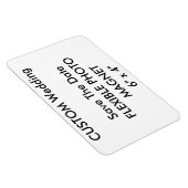 Bruiloft Custom Save De Datum Foto Koelkast Magnee Magneet (Rechterzijde)