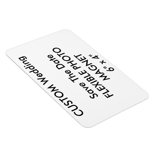 Bruiloft Custom Save De Datum Foto Koelkast Magnee Magneet (Rechterzijde)