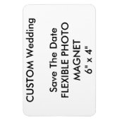 Bruiloft Custom Save De Datum Foto Koelkast Magnee Magneet (Verticaal)