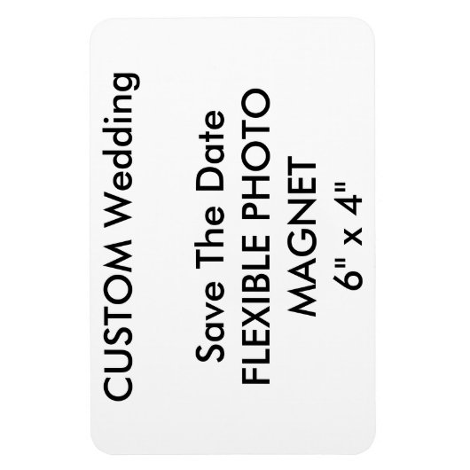 Bruiloft Custom Save De Datum Foto Koelkast Magnee Magneet (Verticaal)