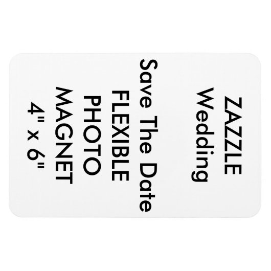 Bruiloft Custom Save De Datum Foto Koelkast Magnee Magneet (Horizontaal)