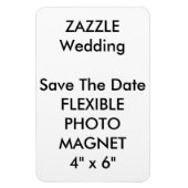 Bruiloft Custom Save De Datum Foto Koelkast Magnee Magneet (Verticaal)
