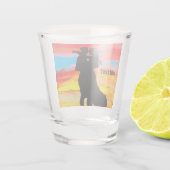BRUILOFT CUSTOM Shot bril, Sunset Romantisch Glas (Achterkant)