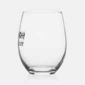 BRUILOFT CUSTOM STEMLESS WIJNGLAS ZONDER VOET (Links)